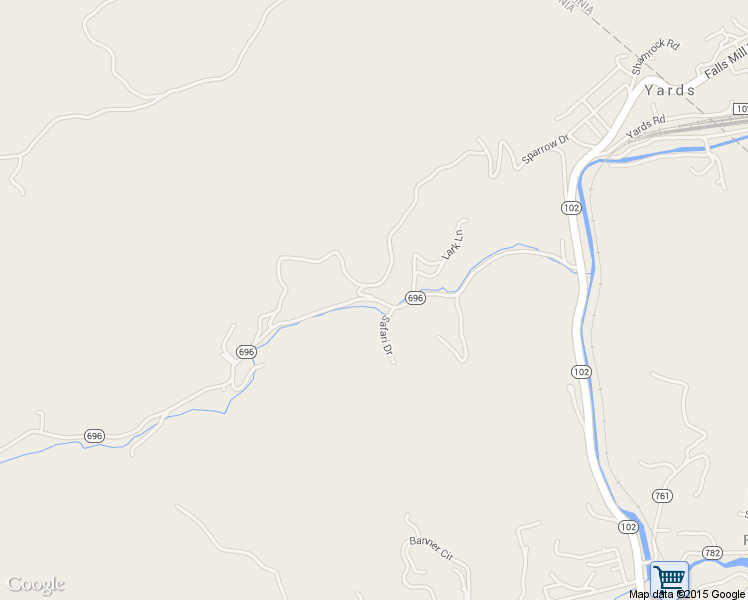 map of restaurants, bars, coffee shops, grocery stores, and more near State Route 696 in Falls Mills