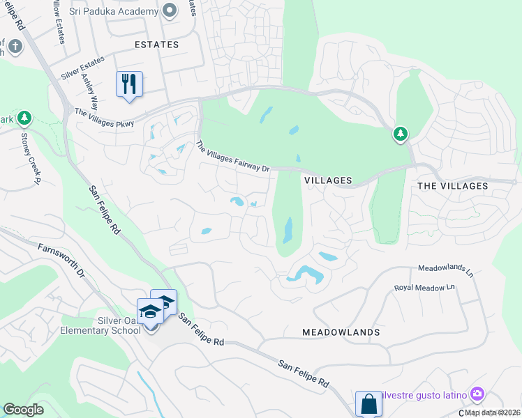 map of restaurants, bars, coffee shops, grocery stores, and more near 6193 Gerdts Drive in San Jose