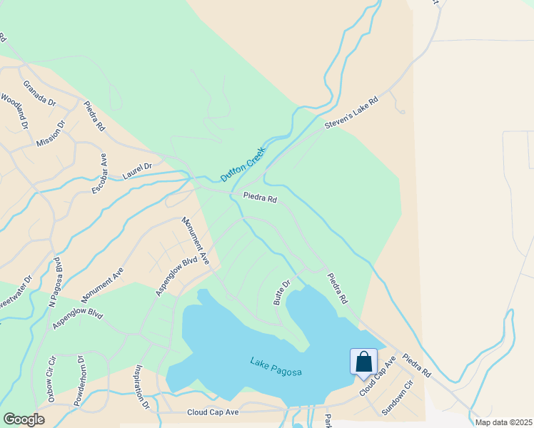 map of restaurants, bars, coffee shops, grocery stores, and more near 2218 Piedra Rd in Pagosa Springs