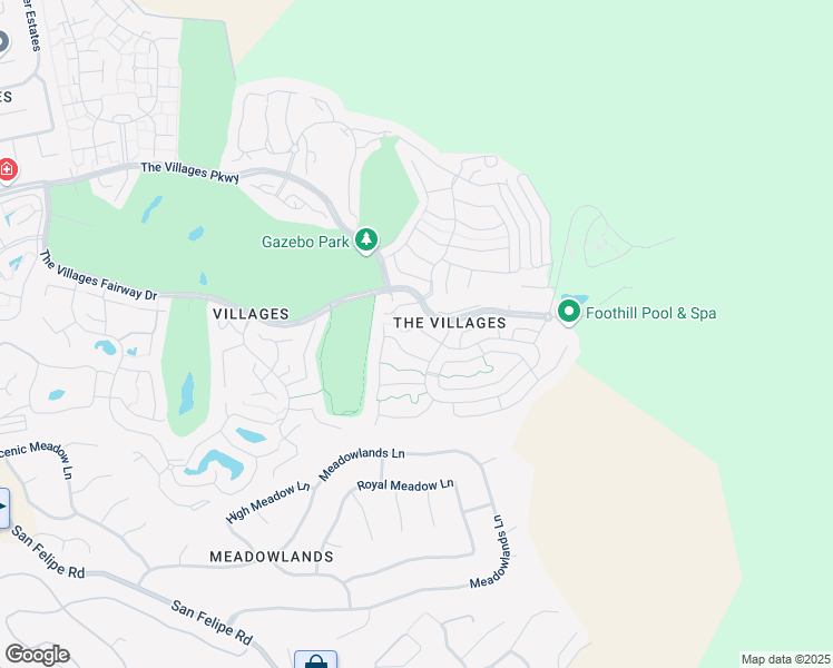 map of restaurants, bars, coffee shops, grocery stores, and more near 8618 Vineyard Ridge Place in San Jose