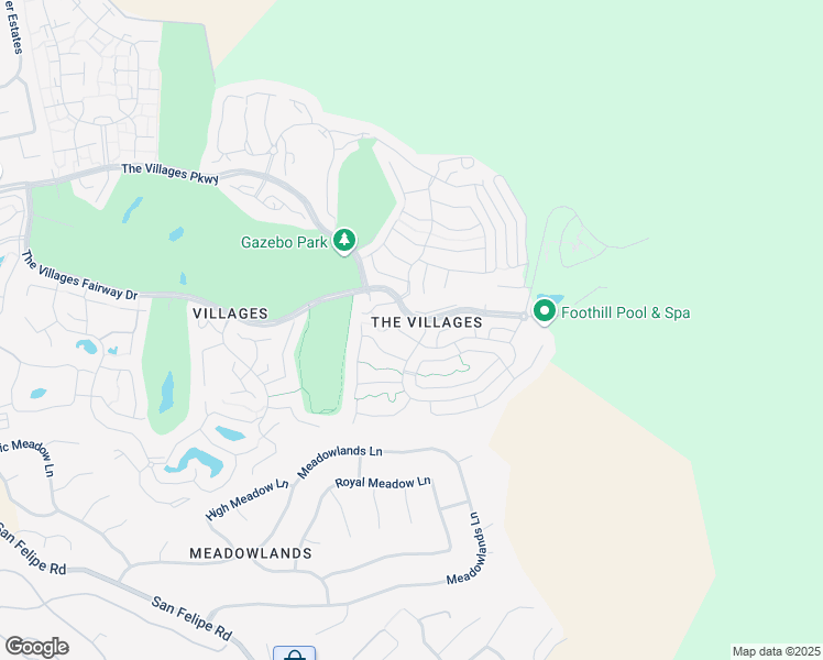 map of restaurants, bars, coffee shops, grocery stores, and more near 8618 Vineyard Ridge Place in San Jose