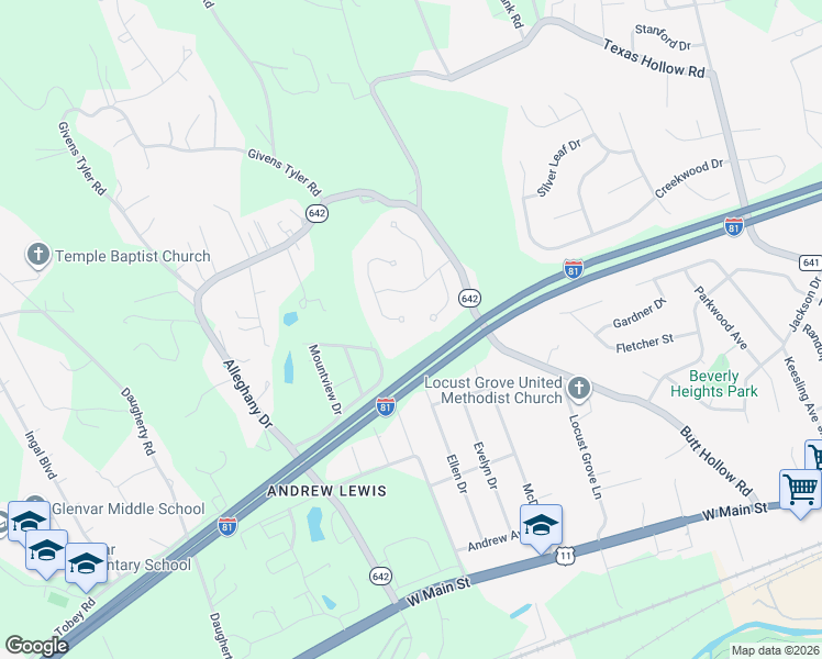 map of restaurants, bars, coffee shops, grocery stores, and more near 4829 Celtic Cir in Salem
