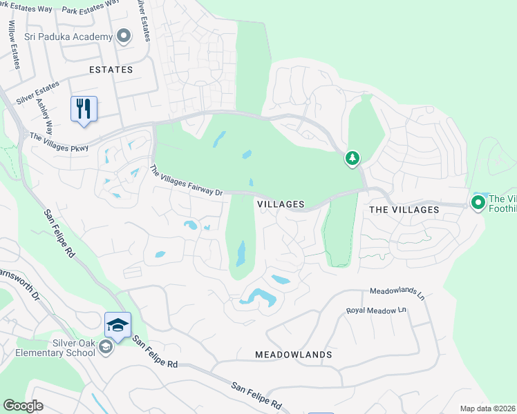 map of restaurants, bars, coffee shops, grocery stores, and more near 8021 Pinot Noir Court in San Jose