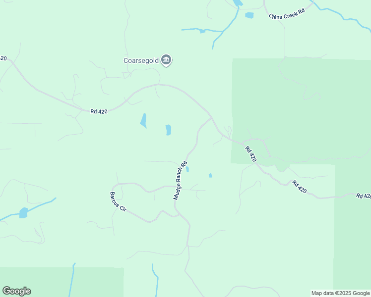 map of restaurants, bars, coffee shops, grocery stores, and more near 37068 Mudge Ranch Road in Coarsegold