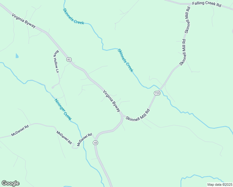 map of restaurants, bars, coffee shops, grocery stores, and more near 4186 Virginia Byway in Bedford