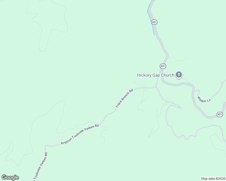 map of restaurants, bars, coffee shops, grocery stores, and more near 383 Trace Branch Road in Krypton