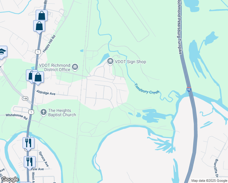 map of restaurants, bars, coffee shops, grocery stores, and more near 2100 Circlestone Court in Chesterfield County