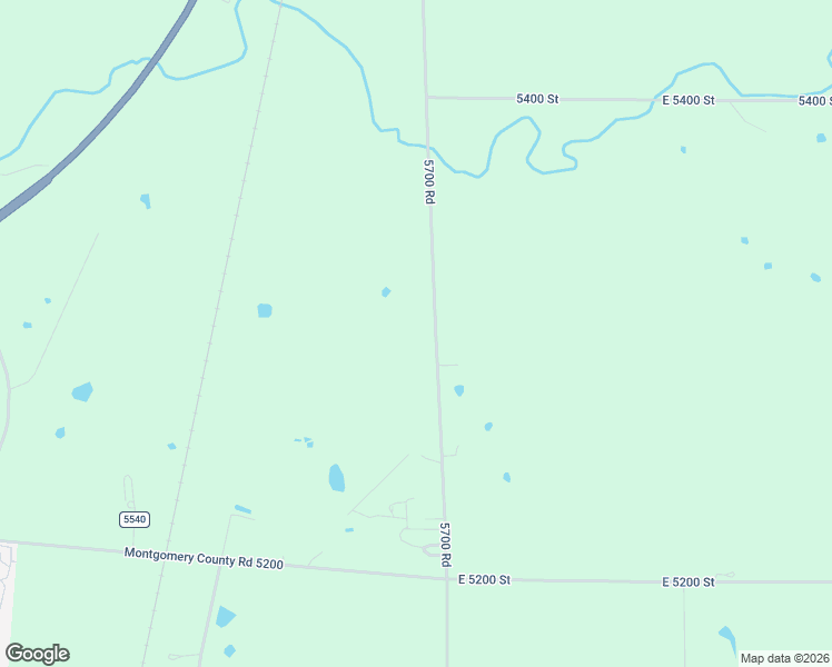 map of restaurants, bars, coffee shops, grocery stores, and more near 5700 Road in Cherryvale