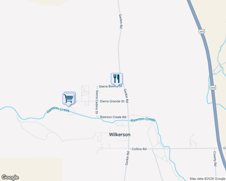 map of restaurants, bars, coffee shops, grocery stores, and more near 158 Sierra Bonita Street in Bishop