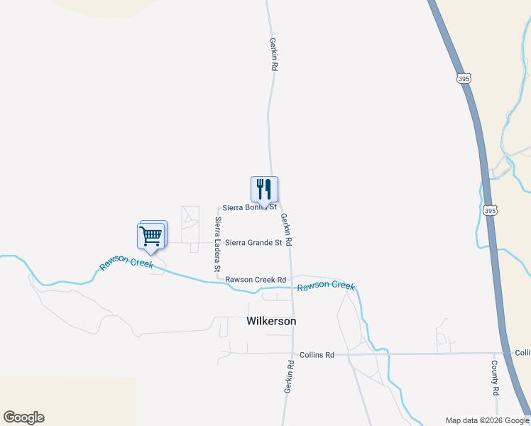 map of restaurants, bars, coffee shops, grocery stores, and more near 158 Sierra Bonita Street in Bishop