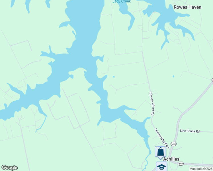 map of restaurants, bars, coffee shops, grocery stores, and more near 8965 Severn Harbor Lane in Gloucester County