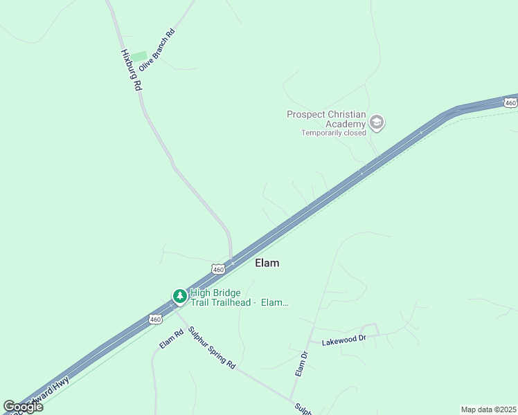 map of restaurants, bars, coffee shops, grocery stores, and more near 668 Simpson Road in Prospect
