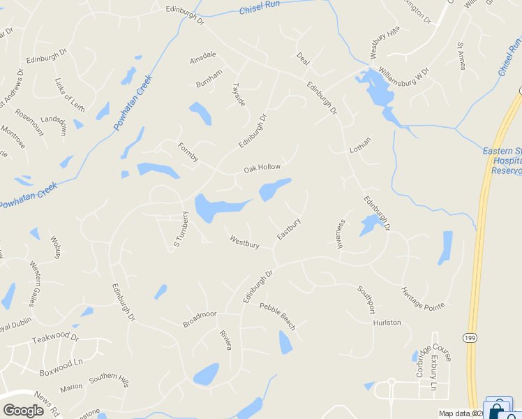 map of restaurants, bars, coffee shops, grocery stores, and more near 117 Birkdale in Williamsburg