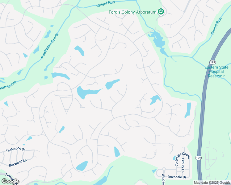 map of restaurants, bars, coffee shops, grocery stores, and more near 101-199 Birkdale in Williamsburg