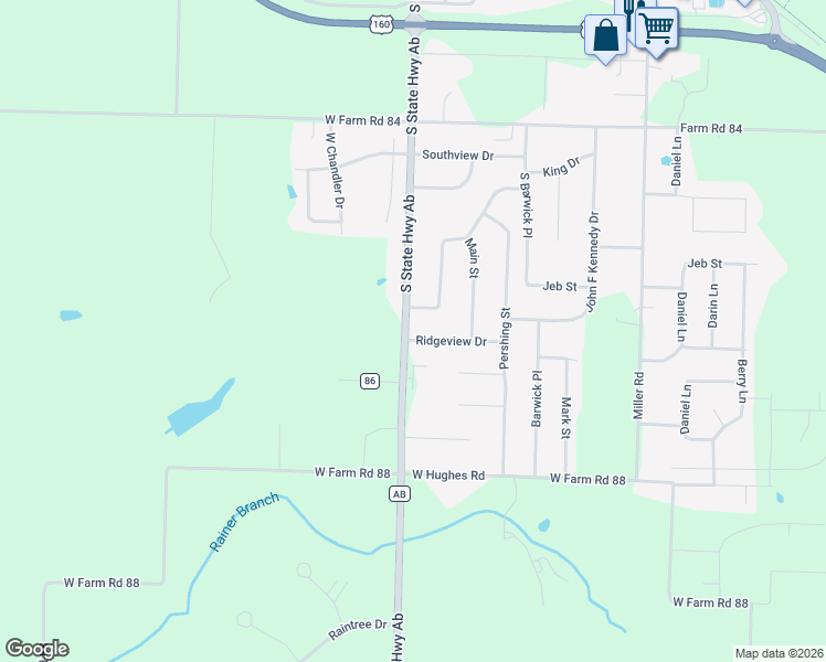 map of restaurants, bars, coffee shops, grocery stores, and more near 803 South State Highway Ab in Willard