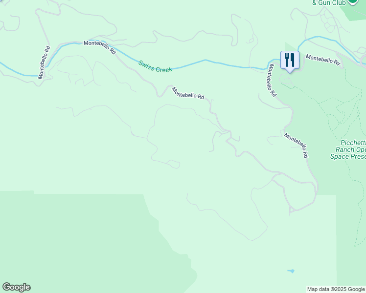 map of restaurants, bars, coffee shops, grocery stores, and more near 15060 Montebello Road in Cupertino