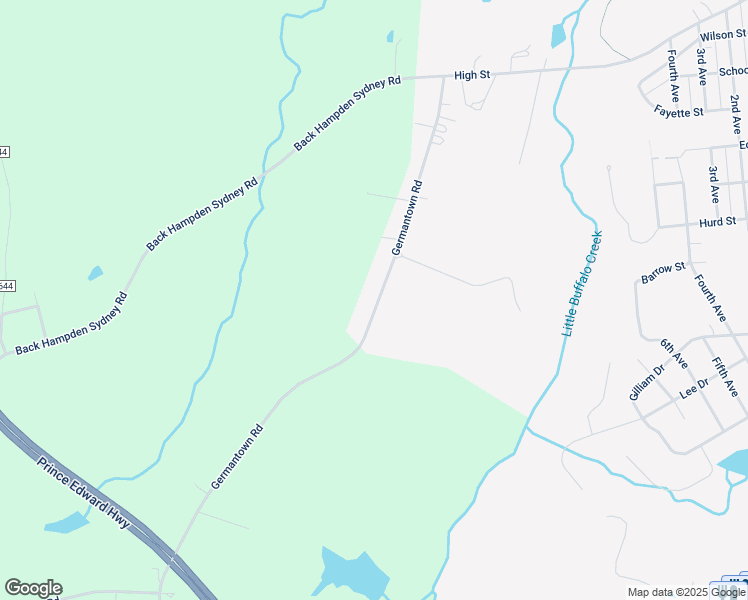 map of restaurants, bars, coffee shops, grocery stores, and more near 709 Germantown Road in Farmville