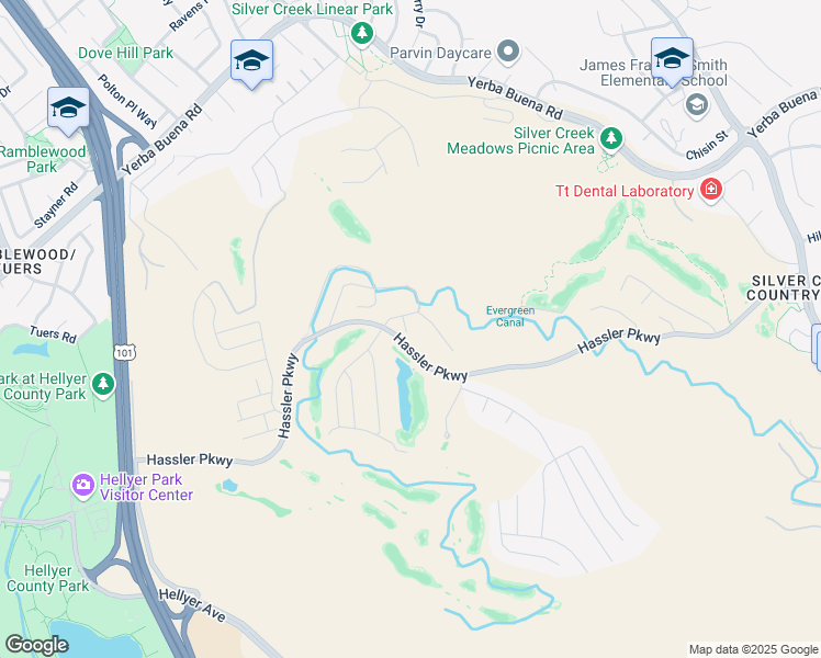 map of restaurants, bars, coffee shops, grocery stores, and more near 1622 Heritage Bay in San Jose