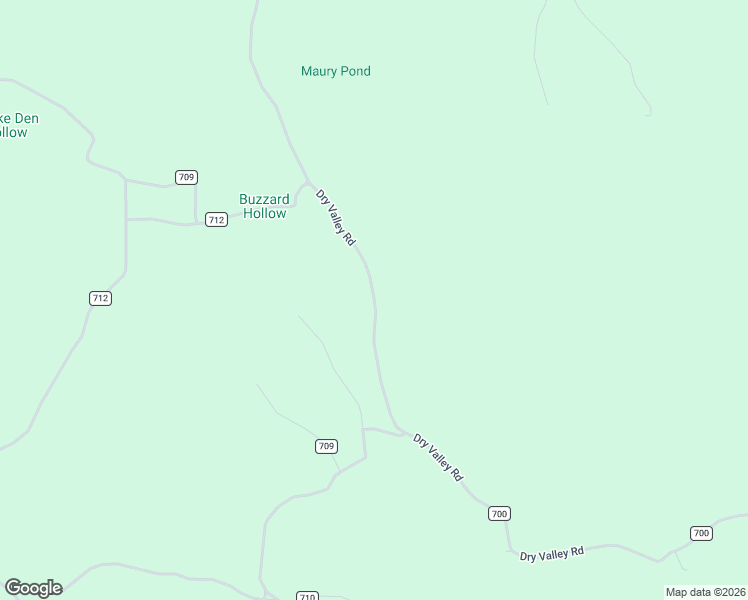 map of restaurants, bars, coffee shops, grocery stores, and more near Dry Valley Road in Reynolds County
