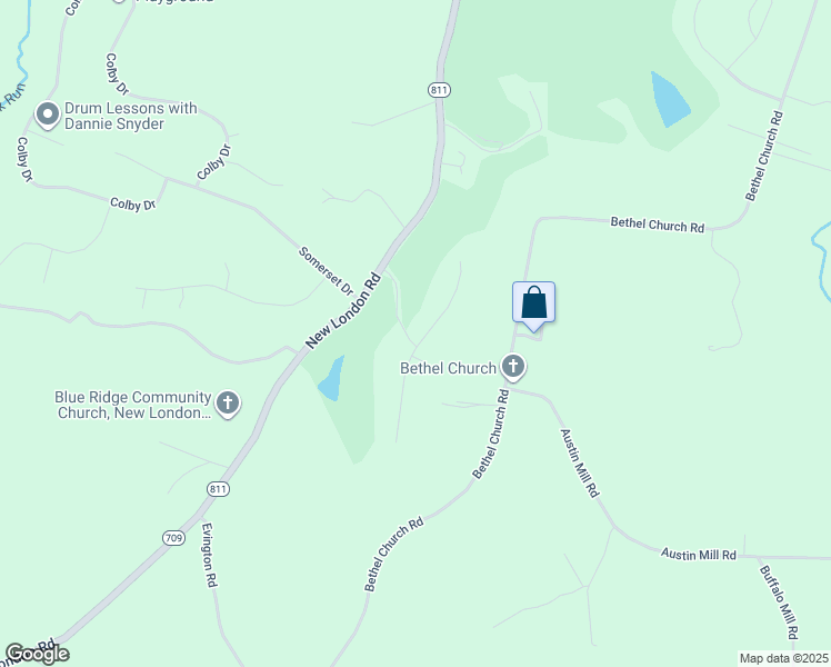 map of restaurants, bars, coffee shops, grocery stores, and more near 1082 North Fairway Drive in Forest