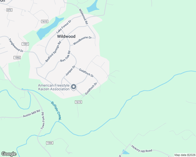 map of restaurants, bars, coffee shops, grocery stores, and more near 11 Goldfinch Drive in Lynchburg