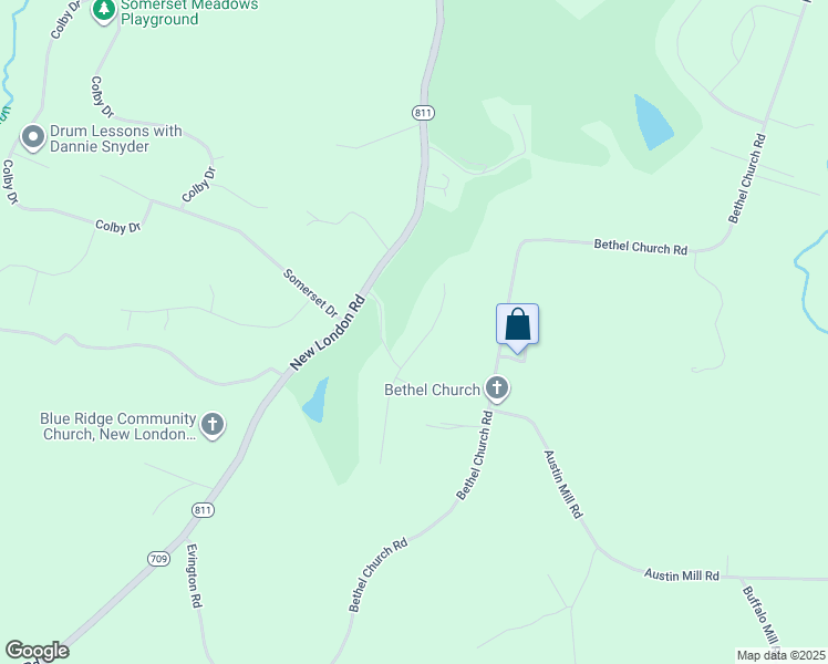 map of restaurants, bars, coffee shops, grocery stores, and more near 1082 North Fairway Drive in Forest