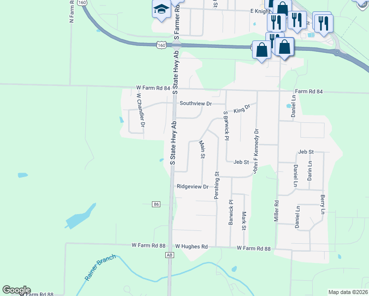 map of restaurants, bars, coffee shops, grocery stores, and more near 701-799 Watson Ave in Willard