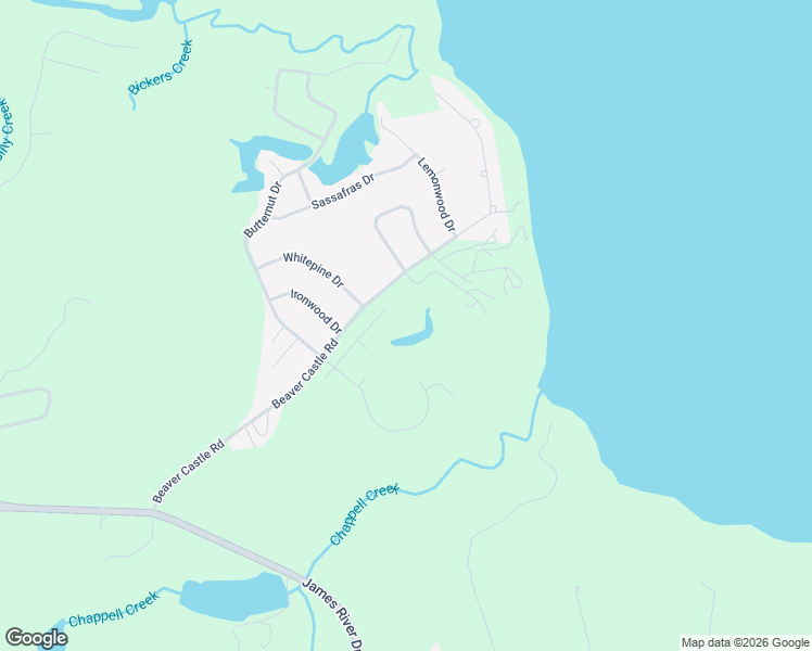 map of restaurants, bars, coffee shops, grocery stores, and more near 11025 Beaver Castle Road in Hopewell
