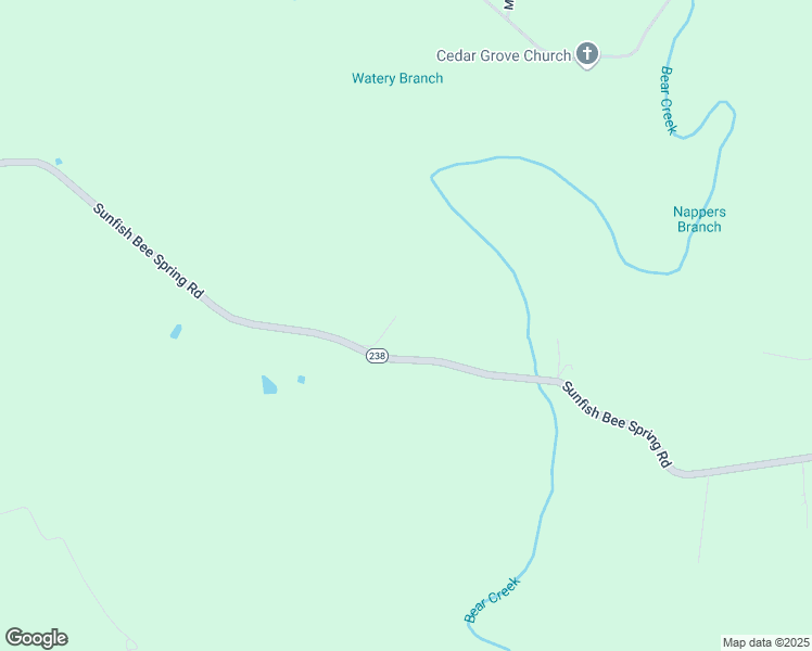 map of restaurants, bars, coffee shops, grocery stores, and more near Sunfish Bee Spring Road in Brownsville