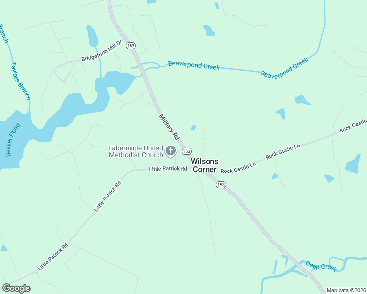 map of restaurants, bars, coffee shops, grocery stores, and more near Military Road in Amelia Court House