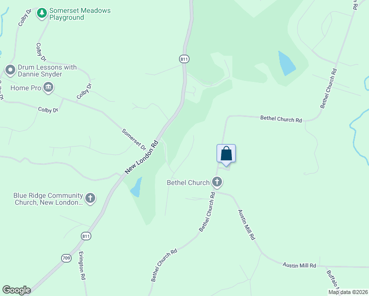 map of restaurants, bars, coffee shops, grocery stores, and more near 1172 North Fairway Drive in Forest