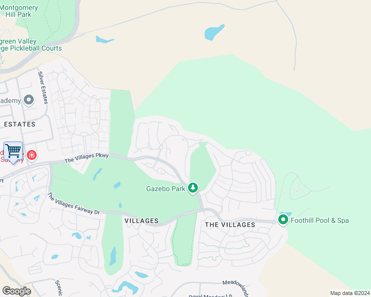 map of restaurants, bars, coffee shops, grocery stores, and more near 7335 Via Laguna in San Jose