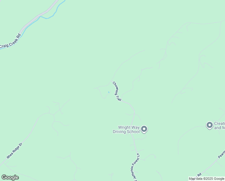 map of restaurants, bars, coffee shops, grocery stores, and more near 4565 Chowning Trail in Blacksburg
