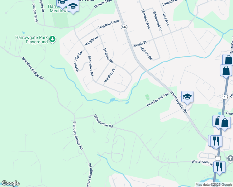 map of restaurants, bars, coffee shops, grocery stores, and more near 16128 Sandwave Road in Chester