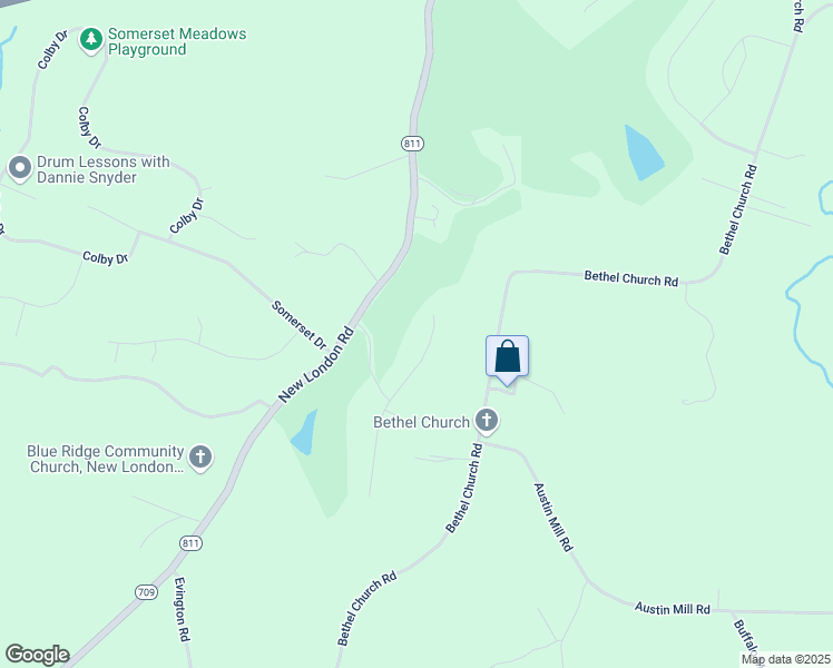 map of restaurants, bars, coffee shops, grocery stores, and more near 1172 North Fairway Drive in Forest