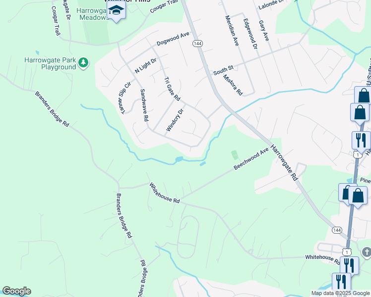 map of restaurants, bars, coffee shops, grocery stores, and more near 16128 Sandwave Road in Chester