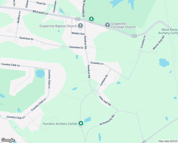 map of restaurants, bars, coffee shops, grocery stores, and more near 542 Sandcut Road in Madisonville