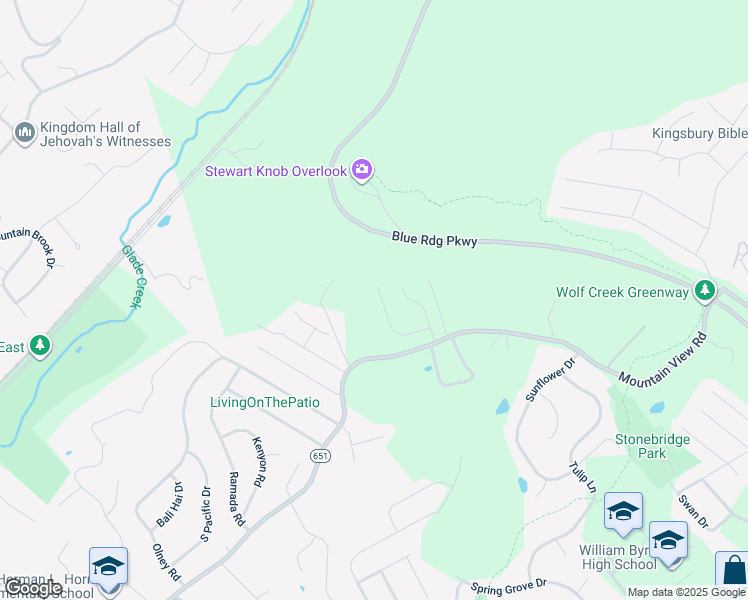 map of restaurants, bars, coffee shops, grocery stores, and more near 2064 Heys Lane in Vinton