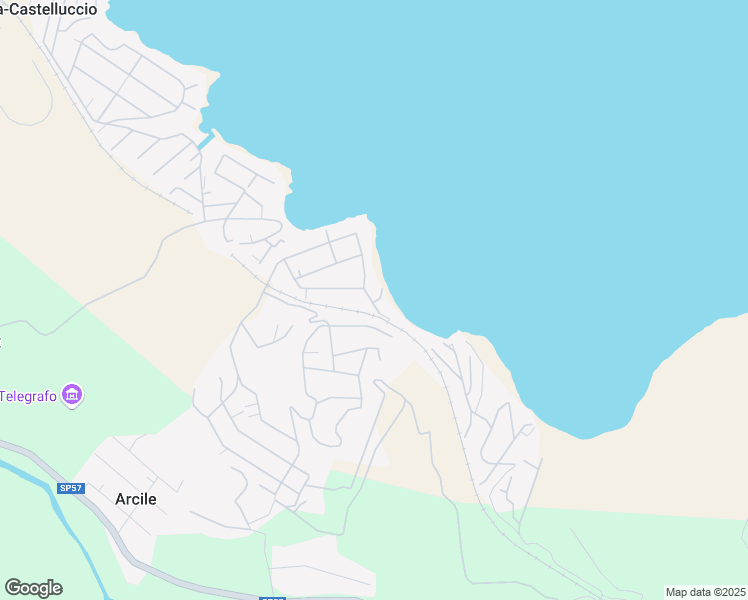 map of restaurants, bars, coffee shops, grocery stores, and more near in Costa Saracena-Castelluccio