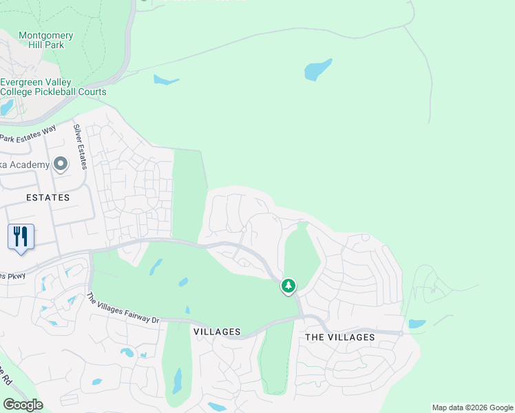 map of restaurants, bars, coffee shops, grocery stores, and more near 7399 Vía Calzada in San Jose