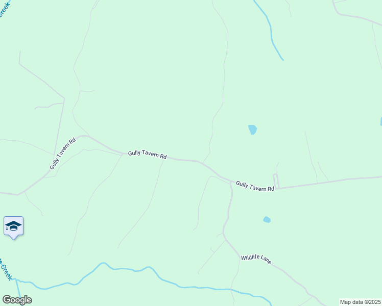 map of restaurants, bars, coffee shops, grocery stores, and more near 2729 Gully Tavern Road in Rice