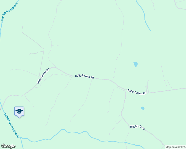 map of restaurants, bars, coffee shops, grocery stores, and more near 2621 Gully Tavern Road in Rice