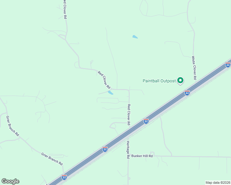map of restaurants, bars, coffee shops, grocery stores, and more near Red Clover Road in Strafford