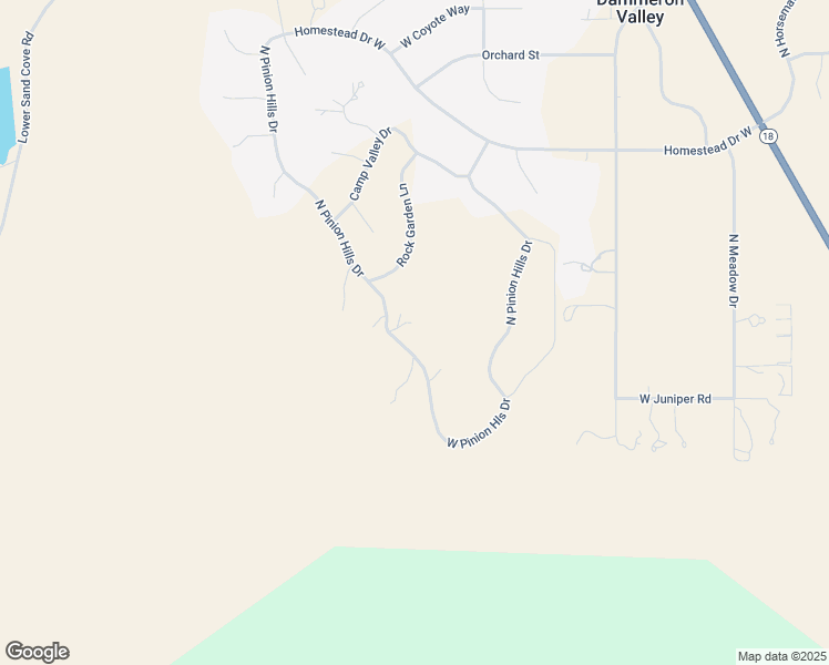 map of restaurants, bars, coffee shops, grocery stores, and more near North Pinion Hills Drive in Dammeron Valley