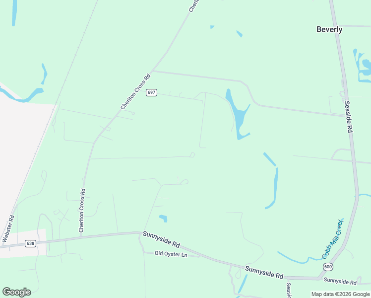 map of restaurants, bars, coffee shops, grocery stores, and more near 5297 Mams Way in Cape Charles