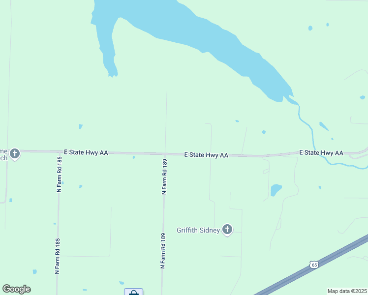 map of restaurants, bars, coffee shops, grocery stores, and more near 4259 East State Highway AA in Springfield