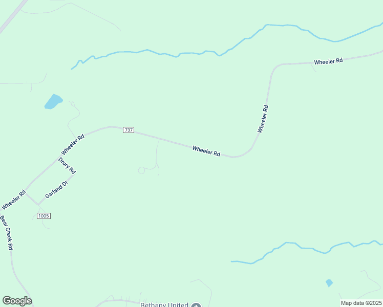 map of restaurants, bars, coffee shops, grocery stores, and more near 1055 Wheeler Road in Lynchburg