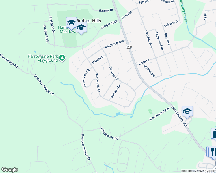 map of restaurants, bars, coffee shops, grocery stores, and more near 3900 Passage Way Drive in Chester