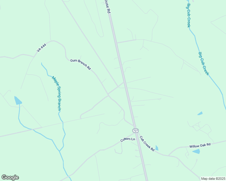 map of restaurants, bars, coffee shops, grocery stores, and more near State Route 644 in Appomattox County