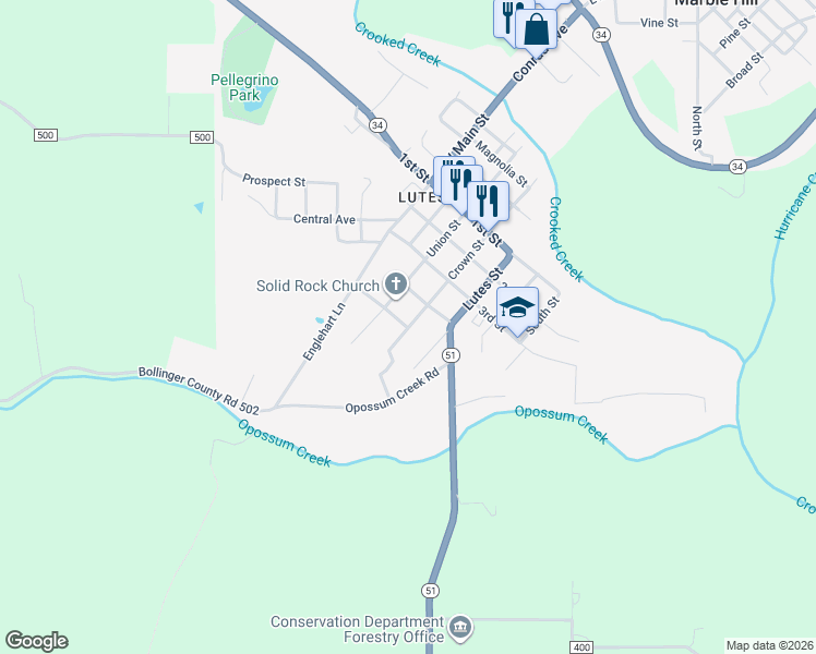 map of restaurants, bars, coffee shops, grocery stores, and more near 702 Crown Street in Marble Hill